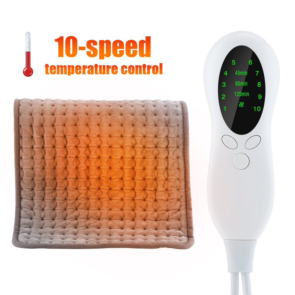 Đệm Sưởi Điện Chăn Trị Liệu 10 Lần Điều Khiển Nhiệt Độ Ổn Định Nén Nóng Vai Lưng Cột Sống Tử Cung Giữ Ấm
