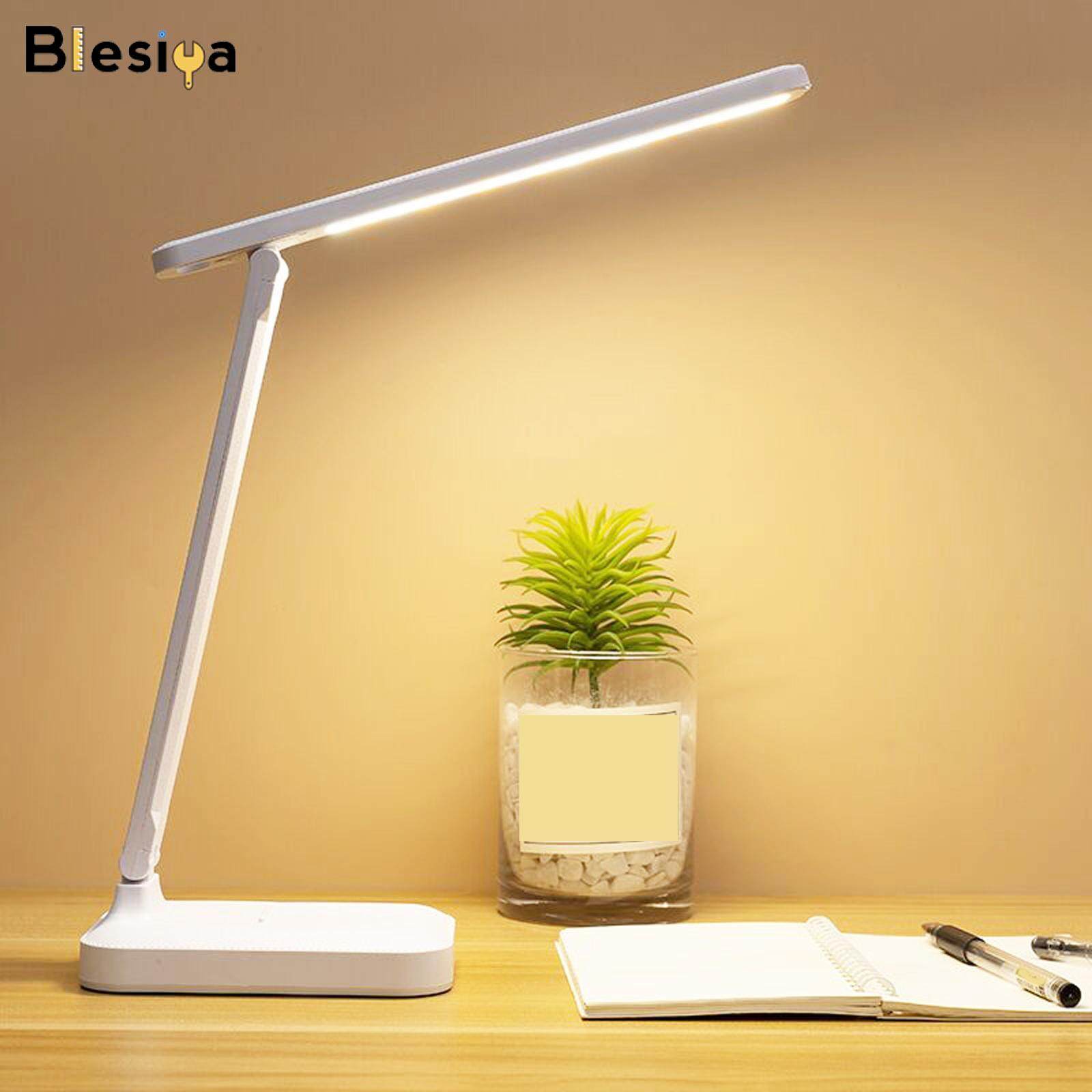 Blesiya Foldable LED Desk Lamp Bedside Table Light Desk for Living Room