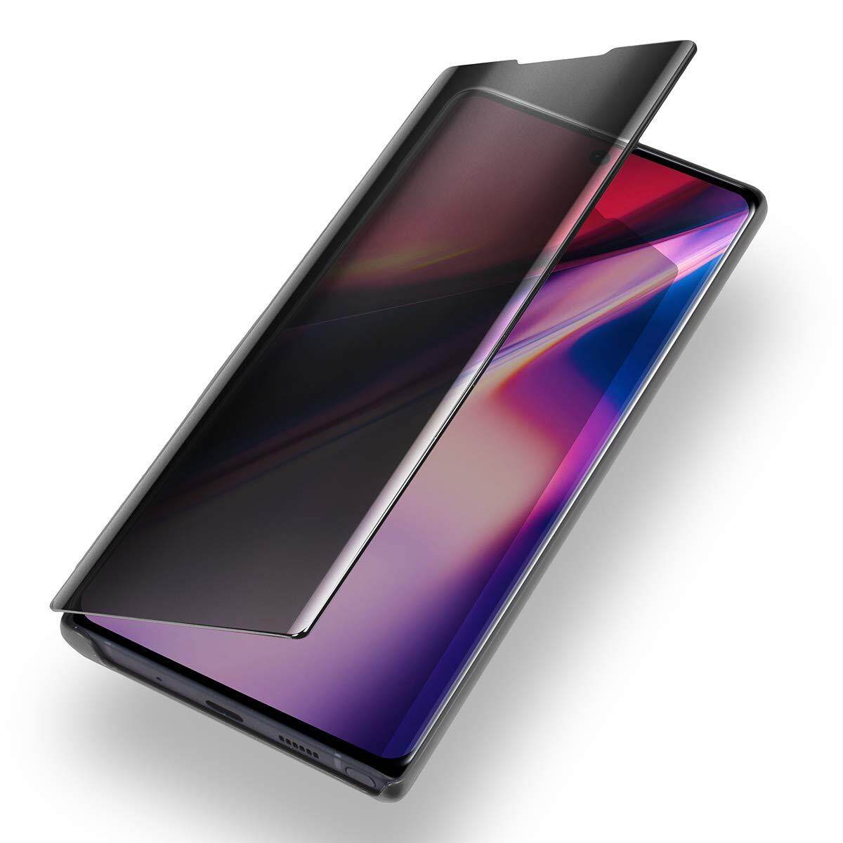 Ốp Lưng Galaxy Note 10 Note 10 Plus Ốp Bảo Vệ Toàn Thân Có Giá Đỡ Mạ Điện Màn Hình Tráng Gương Có Ô Xem Chức Năng Báo Thức Hẹn Giờ Ngủ Thông Minh