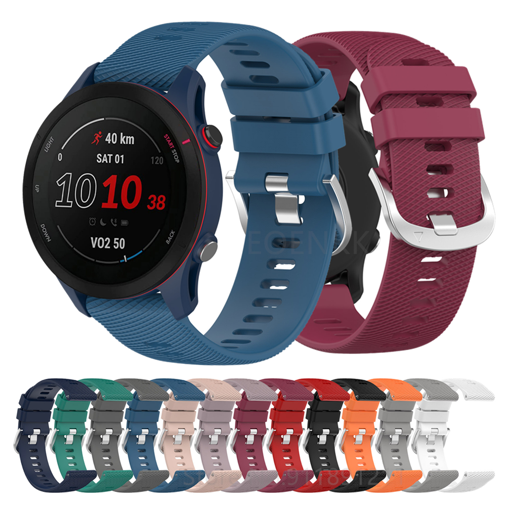 Dây Đeo Tương Thích Với Đồng Hồ Thông Minh Garmin Forerunner 265 S/265, Đồng Hồ Thông Minh Nghe Nhạc Silicon Mềm Dây Đeo Cho Garmin Garmin Forerunner 265 S/265