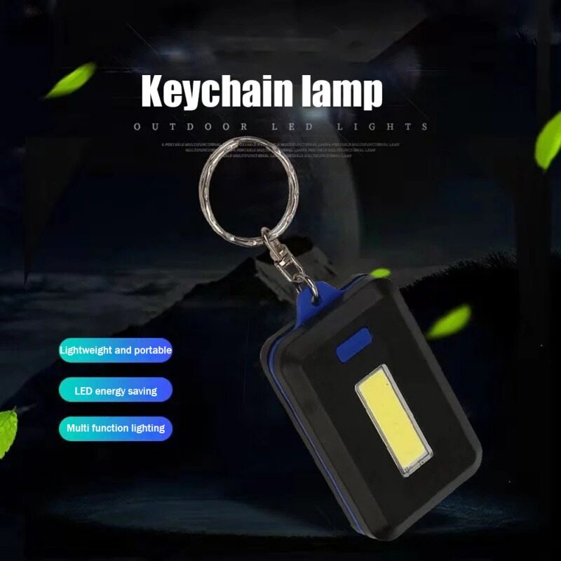 Mini COB Flashlight Work Light Portable Keychain LED Light Outdoor lamp Emergency