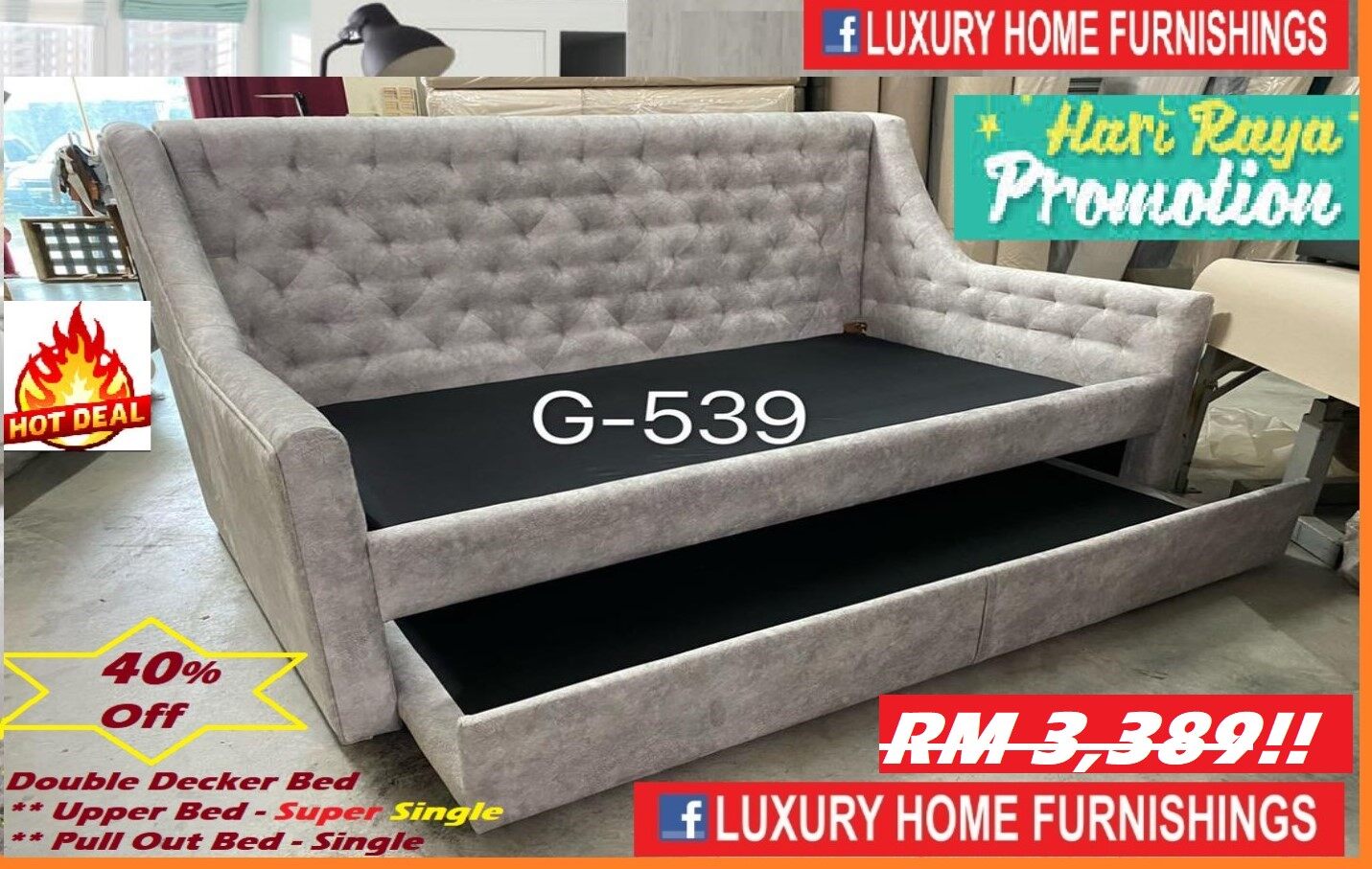 Double Decker Sofa Bed | Baci Living Room