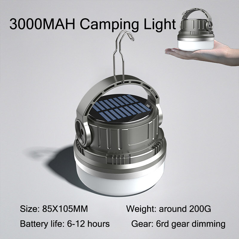 YONUO Solar Rechargeable LED Energy Saving Light Output Bulb Light Outdoor Camping Stalls Night Market Lighting Light