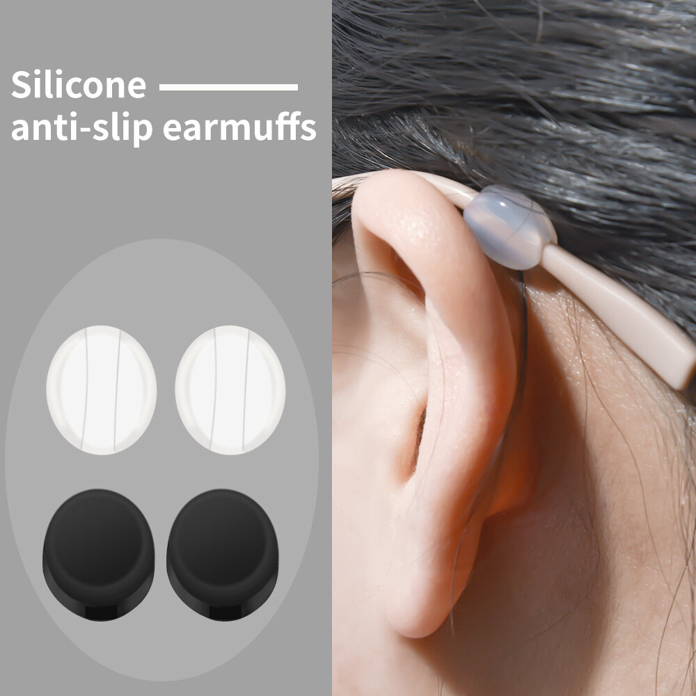 Silicone small round glasses anti slip earbuds