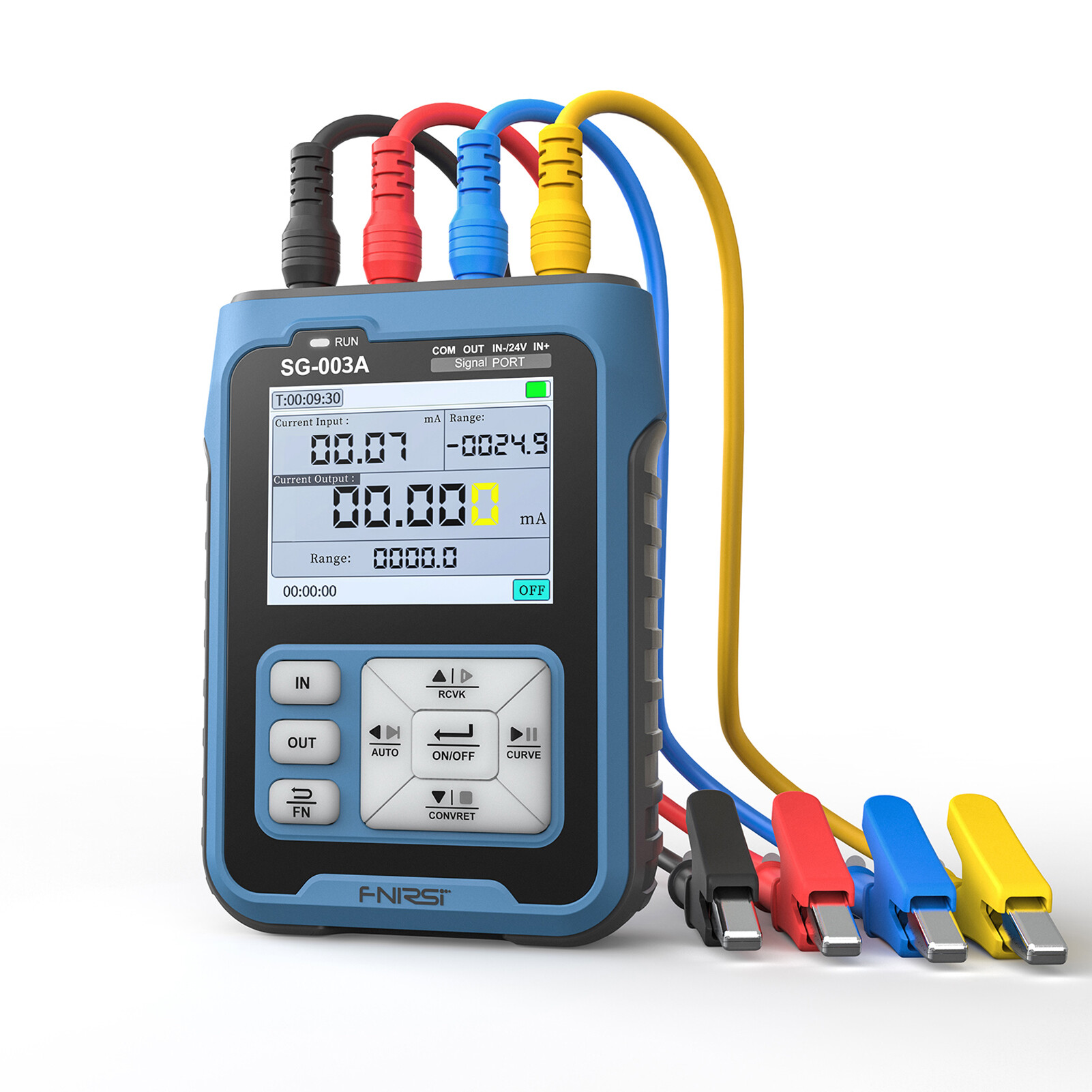 Meterk FNIRSI Portable Handheld 0-10V 4-20mAh Adjustable Current Voltage Simulator Signals Generator Sources Calibrator Transmitters with 2.4 Inch LCD Display Screen