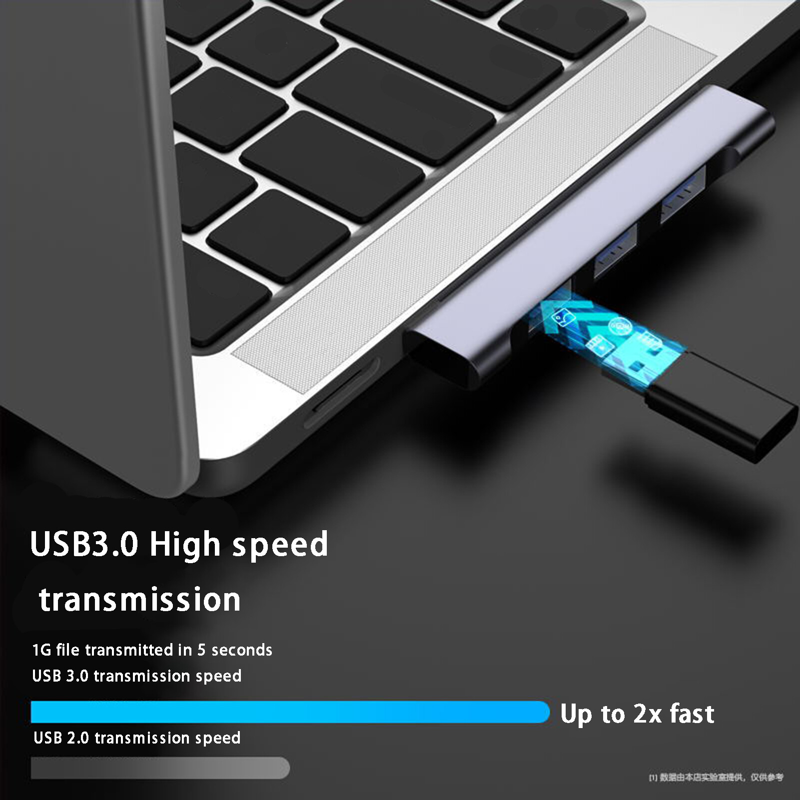 zesc007 USB Hub Fast Heat Dissipation 5.0Gbps Data Transfer Driver-free Mini USB2.0/USB3.0 Computer Hub Computer Accessories Computer Hub Stable