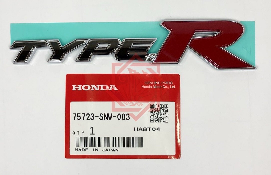 Genuine Honda Civic Fd2 Emblem Rear Type R Snw 003 Aba Fd2 Lazada