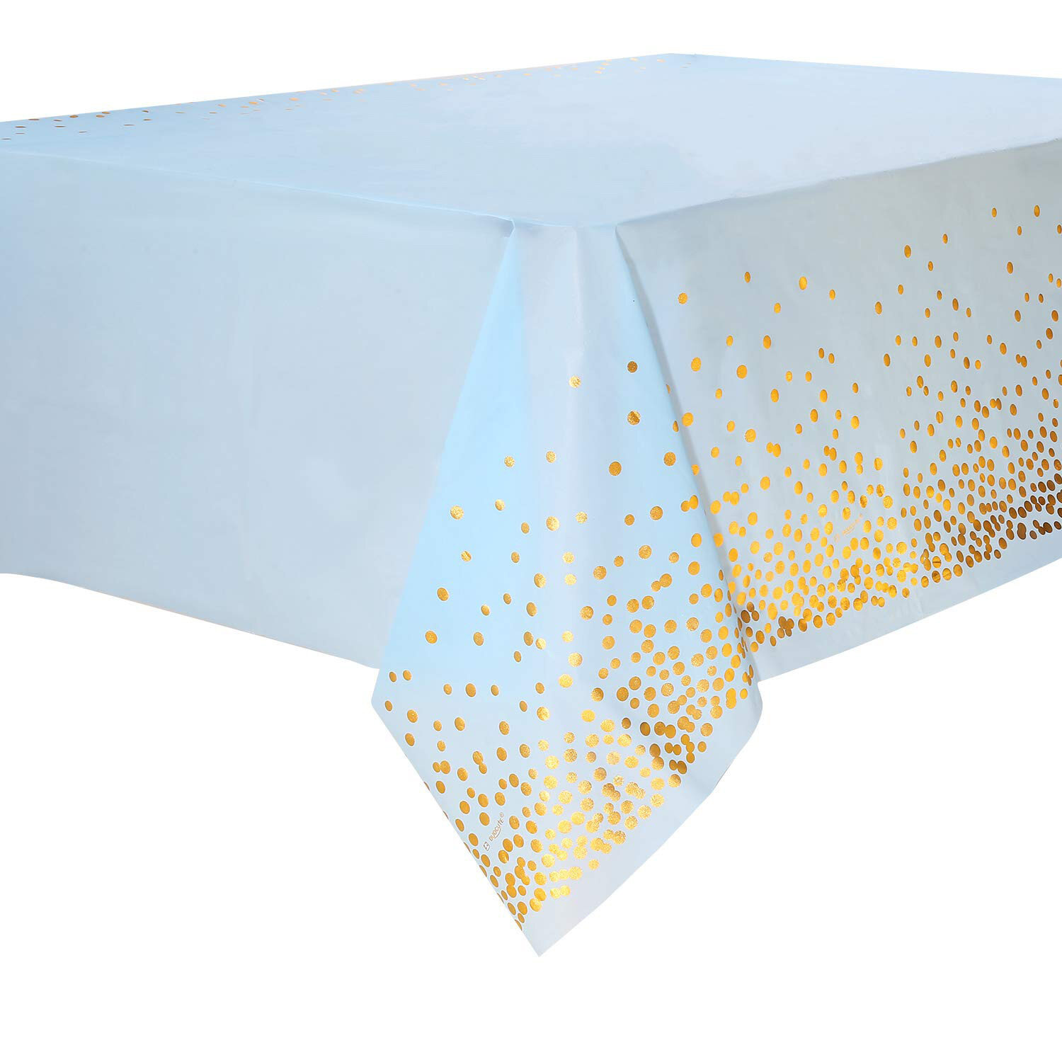 137x274cm Disposable Tablecloth Rectangle Bronzing Gold Dot Waterproof Table Runner for Restaurant Wedding Decor Birthday Party Supplies