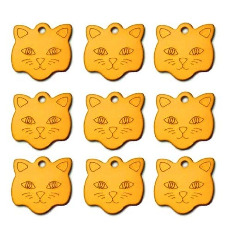 Bán Sỉ 100 Thẻ ID Chó Cá Nhân Hình Mặt Mèo Tên Pet Tag Tên Cá Nhân Cho Chó Mèo Khắc Tùy Chỉnh Số Thẻ ID