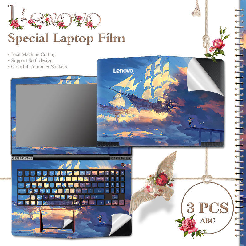 Precut Laptop Sticker Anime Laptop Skin Keyboard Button Decal For Lenovo  Laptop Ideapad 5 Pro 16, S405, G40, B40, E50, G480, S145 14, S145 15,  IdeaPad 120s 14, IdeaPad 320s 14 Sailing