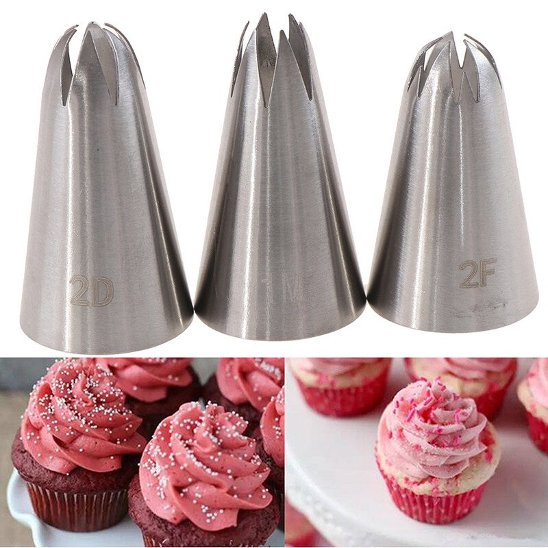 Stainless Steel Icing Piping Pastry Nozzles Set Reusable Pastry Bag