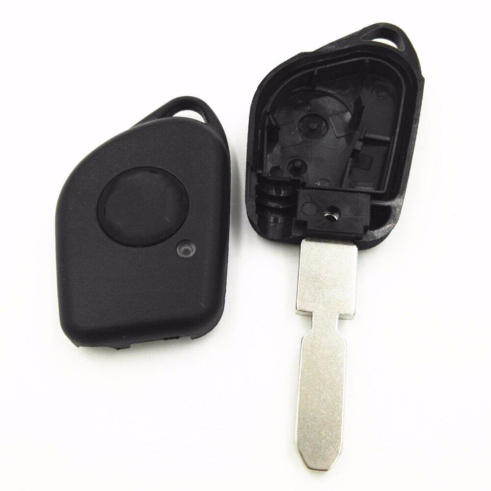 Replacement 1 one on car blank key housing fit for refit peugeot 406 408 4006 key shell with hole key remote case cover fob
