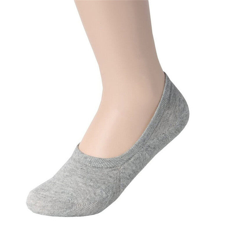Vĩ Độ Đàn Ông Cotton Thường Xuyên Đi Thuyền Không Trượt Vô Hình Low Cut No Show Vớ
