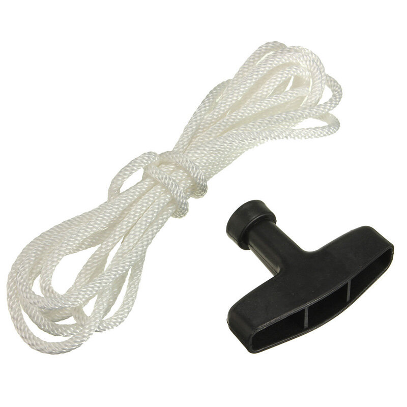 White Rope Black Handle Universal Rope & Pull Handle replacement Plastic& Polyester High Quality