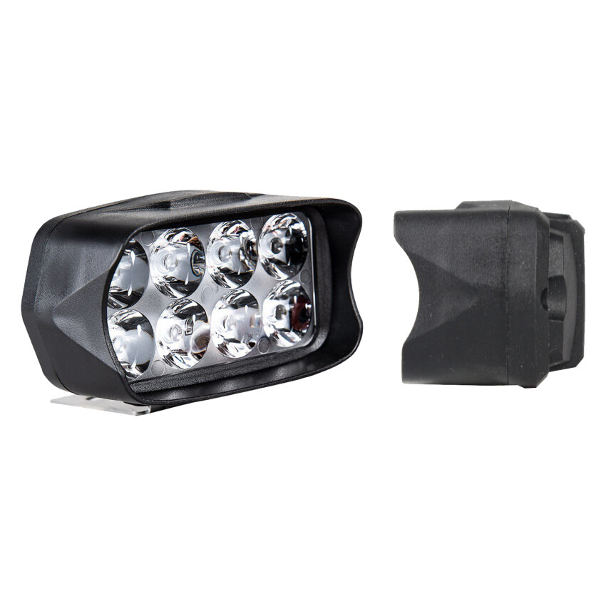 1Pc Motorcycle Car Super Bright 8 LED Light Headlight Spotlights Headlamp