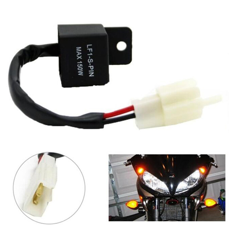 Goula Đèn LED Rẽ 2 Pin 12V, Rơle Nhấp Nháy Xe Máy Điều Khiển Tốc Độ Tín Hiệu