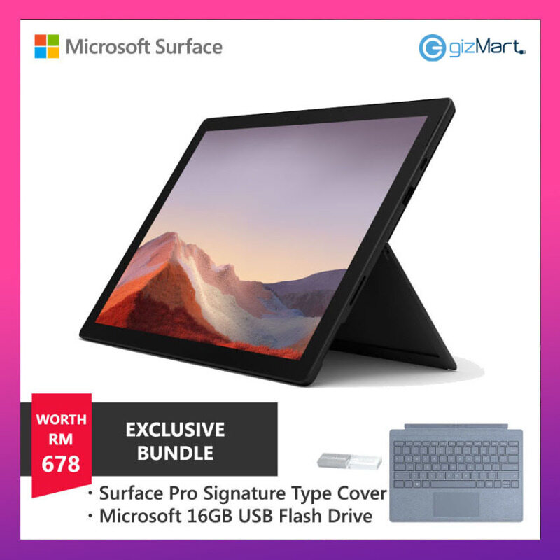 New Surface Pro 7 Black Surface Pro Signature Type Cover Ice Blue Malaysia