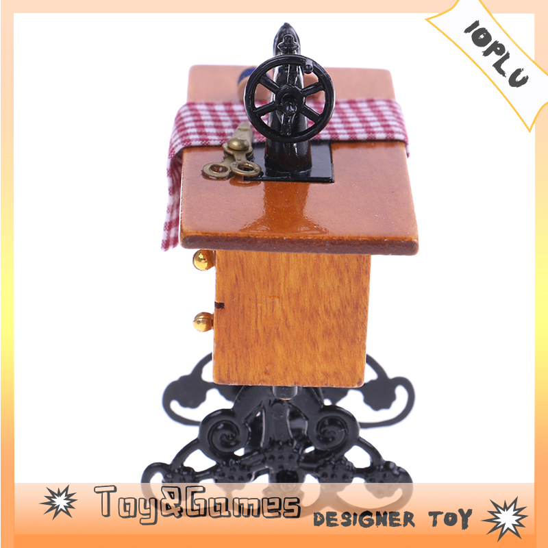 Ioplu Dollhouse miniature furniture mini sewing machine table cloth decor 1:12 toy