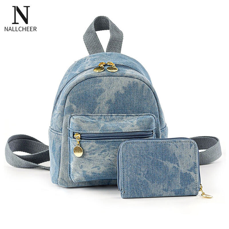 NALLCHEER Backpack denim fashion backpack women's backpack