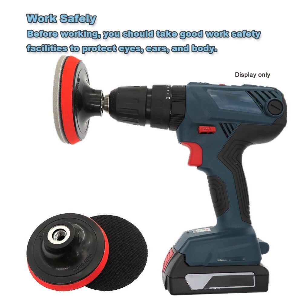 M10 Car Polisher Buffing Sanding Angle Grinder Hook Loop Backing Pad Discs