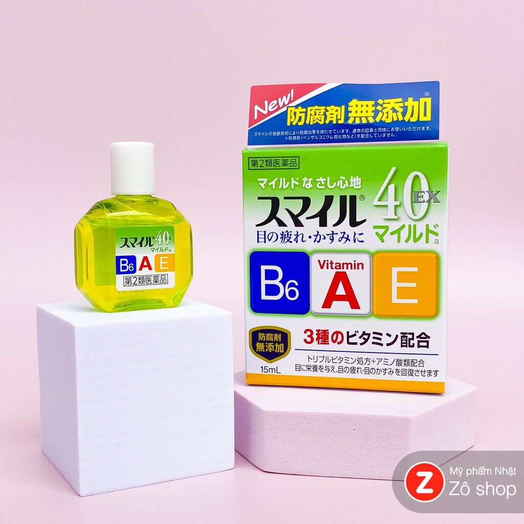 Nước nhỏ mắt Nhật Bản - Smile 40EX Mild (15ml)