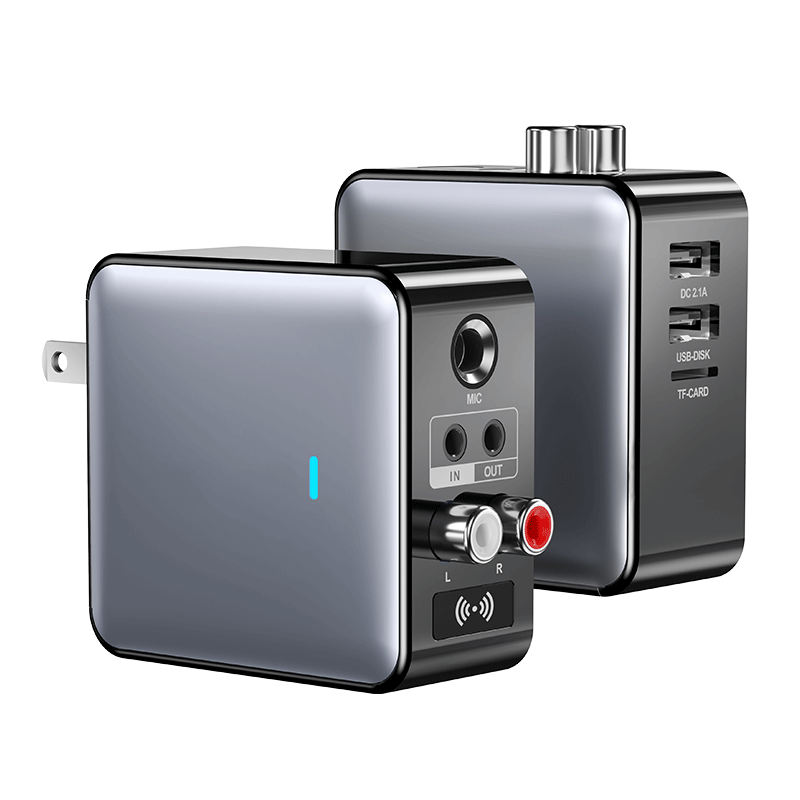 Bluetooth adapter 5.3 wireless audio receiver transmitter 2-in-1 microphone singing lossless