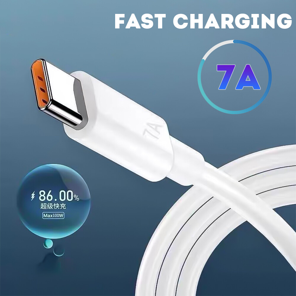 Super Fast Data Sync Transfer Cord 7A Type C USB Cable Super-Fast Charge Cable Fast Charging USB Charger Cables Data Cord