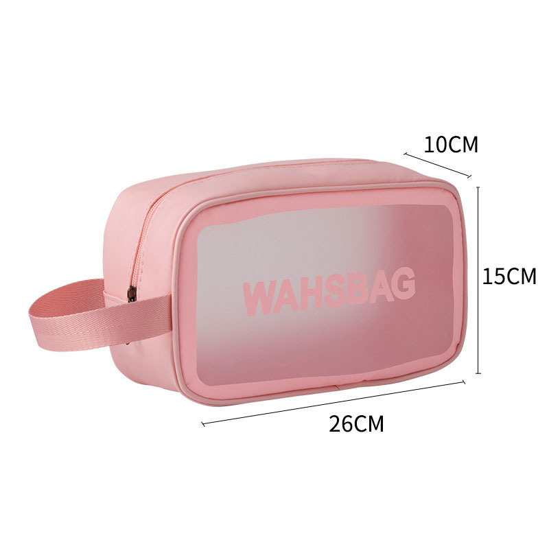 Deere Jack Korean style large capacity transparent toiletry bag Travel storage bag pvc waterproof makeup bag portable portable storage bag