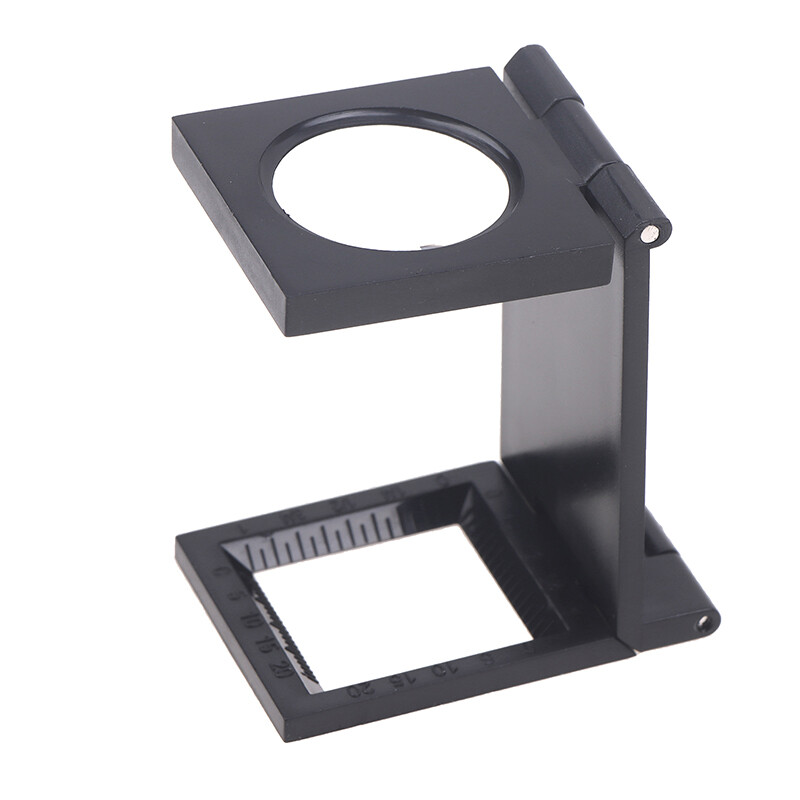 aiqinhaimaoyi Microscope Folding Magnifier Stand Loupe With Scale For Textile Optical Foldable Magnifying Glass Tool