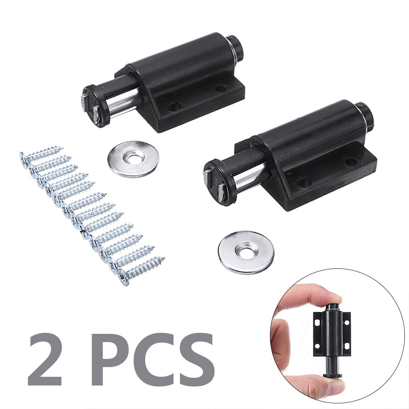 BOKALI 2PCS Push To Open Magnetic Drawer Cabinet Doors Latch Catch Touch Kitchen Cupboard