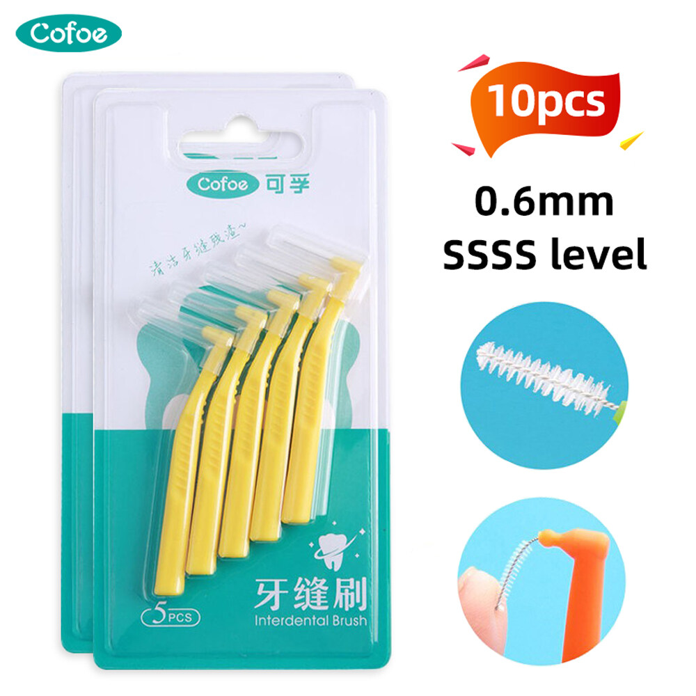 Cofoe Interdental Brush Orthodontic Floss Sticks for Brace Braces With