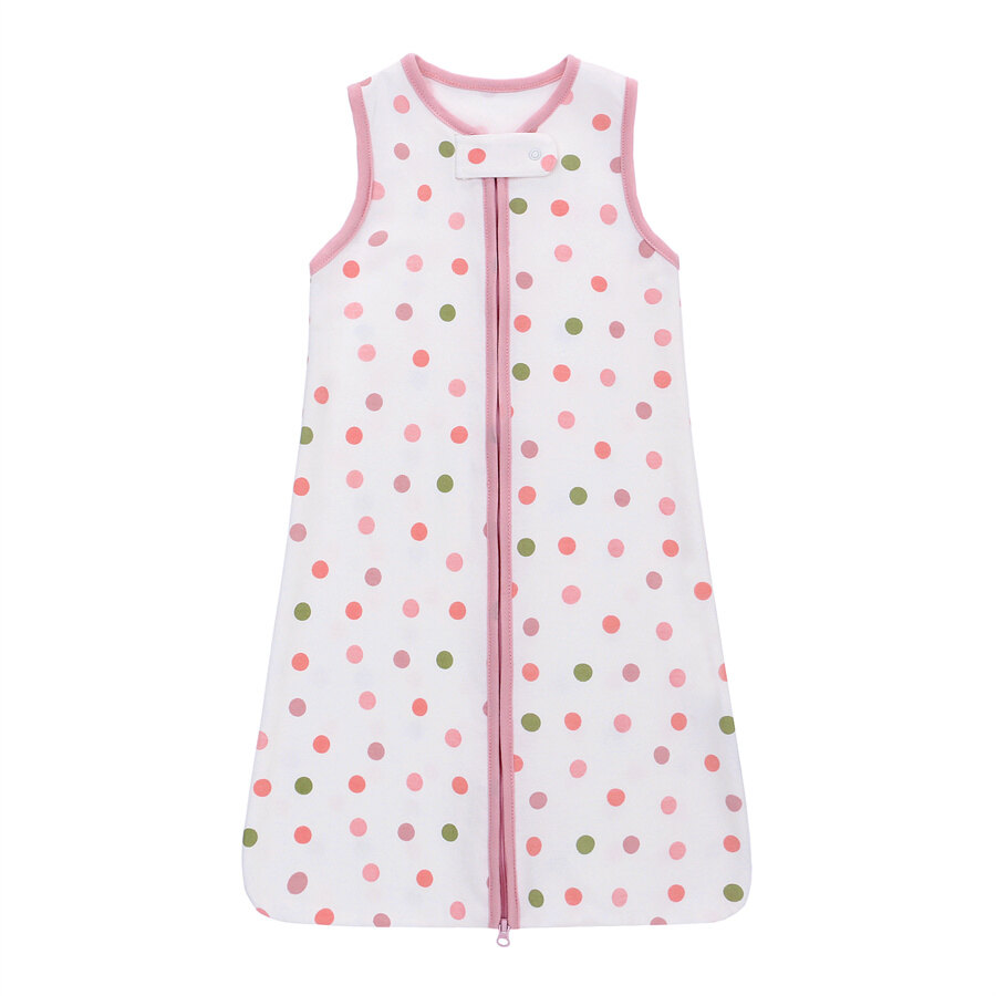 Miracle Baby Sleeveless Sleeping wear Cute Newborn Infant Cotton Swaddle Blanket Baby Boy Girl Zipper Sleeping Bag Wrap cloth