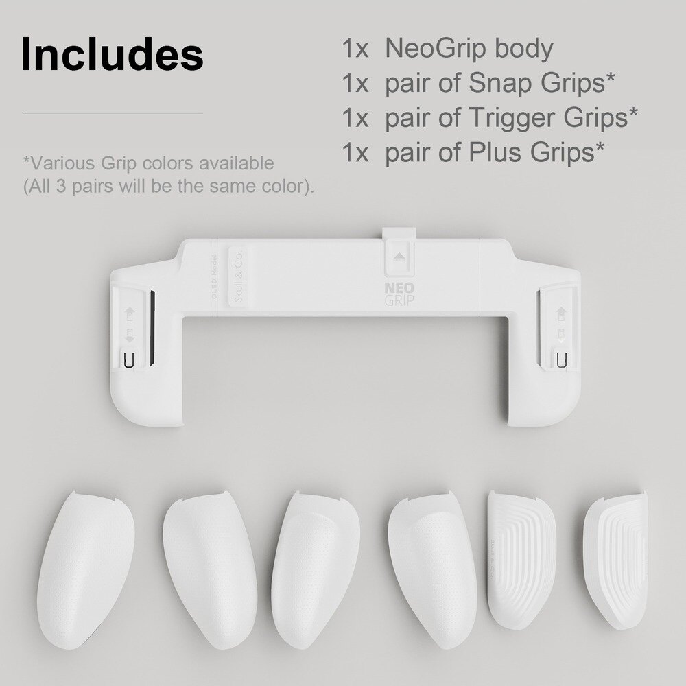 Skull & Co. NeoGrip Với Vỏ Bảo Vệ Tay Cầm Công Thái Học Có Thể Thay Thế Cho Nintendo Switch OLED