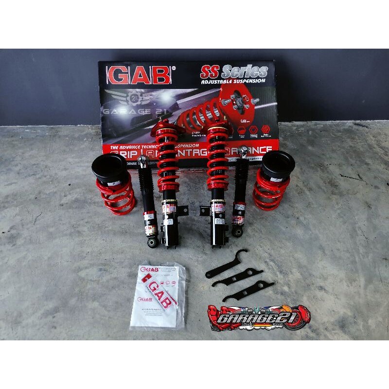 Kia Forte GAB SS Series Fully Adjustable Absorber Hilow Soft Hard