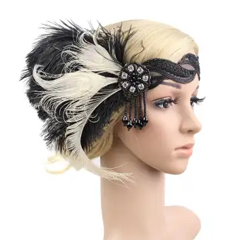 Indian 1920s Girls Bridal Women Headband Prom Headdress Art Deco