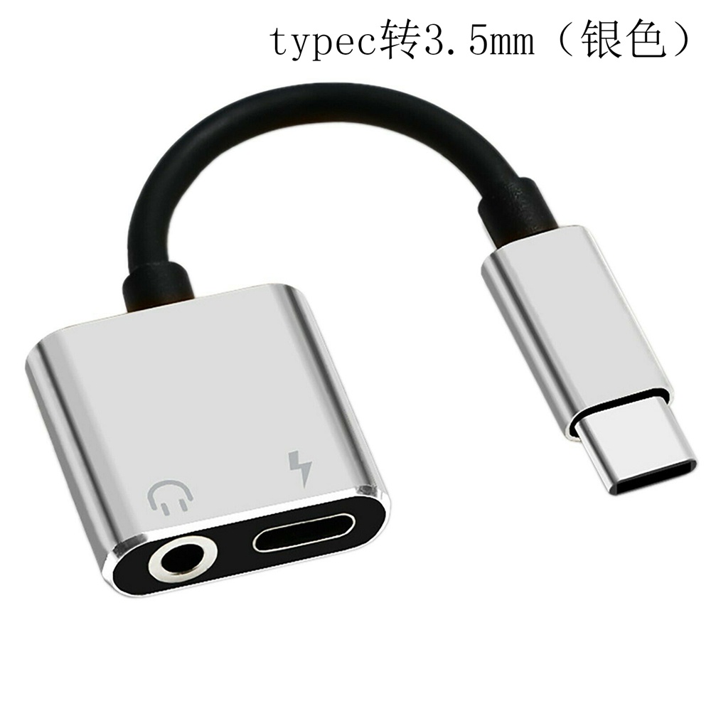 USB-C Type-C to 3.5mm Jack AUX Audio Headphone Adapter Splitter Cable Converter For Samsung Huawei Xiaomi Realme