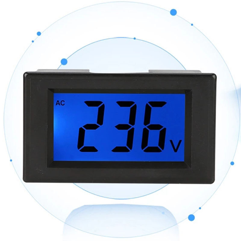 D85-120 lcd digital display ac instrument tool voltmeter 2-wire ac 80-500v voltmeter
