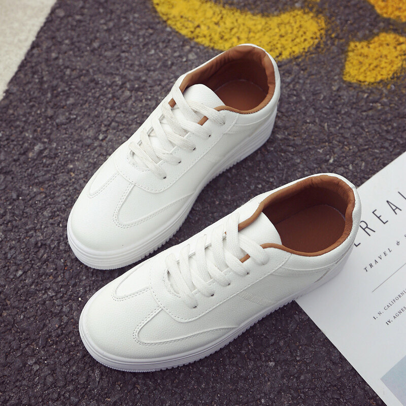 plain white sneakers