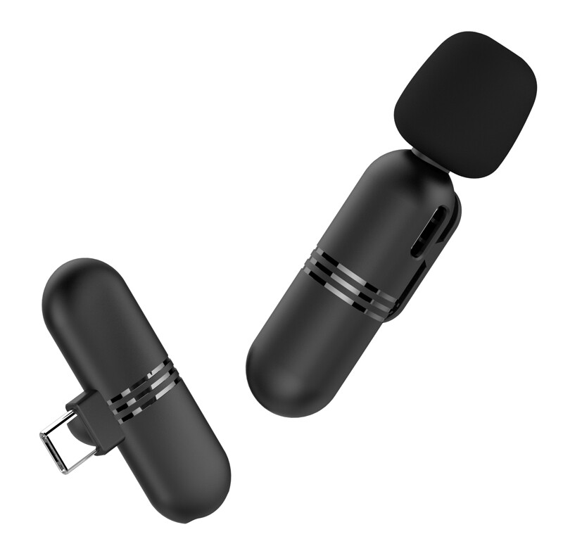 M23 One For Two Wireless Lavalier Microphone Mini Plug-Play Wireless Mic for YouTube Facebook Live Stream TikTok Video Recording Vlog