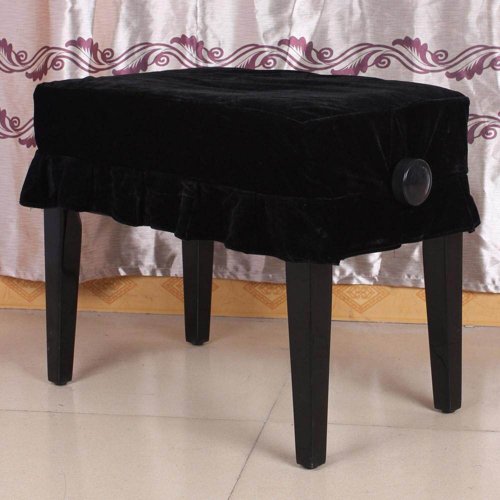 Piano Stool Chair Cover Pleuche Decorated with Macrame 55 * 35cm for Piano Single Chair Universal Beautiful
