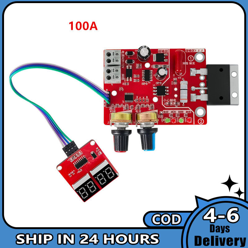 Ny-d01 Spot Welders Control Board 100A/40A Digital Display Spot Welding Time Current Controller Panel Diy Parts