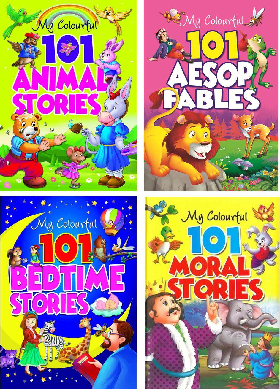 My Colourful 101 Story Book Moral story animal story bedtime story aesop  fable story kids english book | Lazada