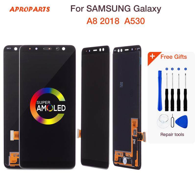 Daftar Harga Samsung Galaxy A5 2018 Terbaru Juli 2019 12 100% Asli AMOLED 5.6 ''Layar LCD untuk Samsung Galaxy A8 2018 LCD A530 LCD Rakitan Digitizer Sembuh Kecerahan Disesuaikan LCD Bagian Pengganti Layar + Alat