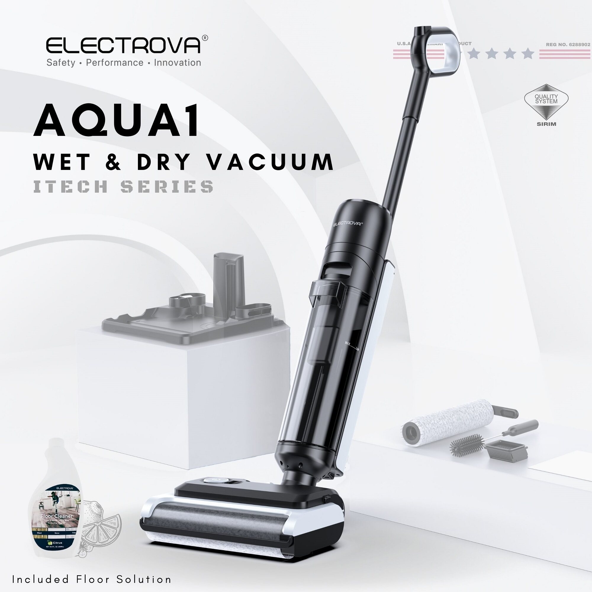 Electrova iTech Series Wet Dry Vacuum Cleaner AQUA1 Lazada