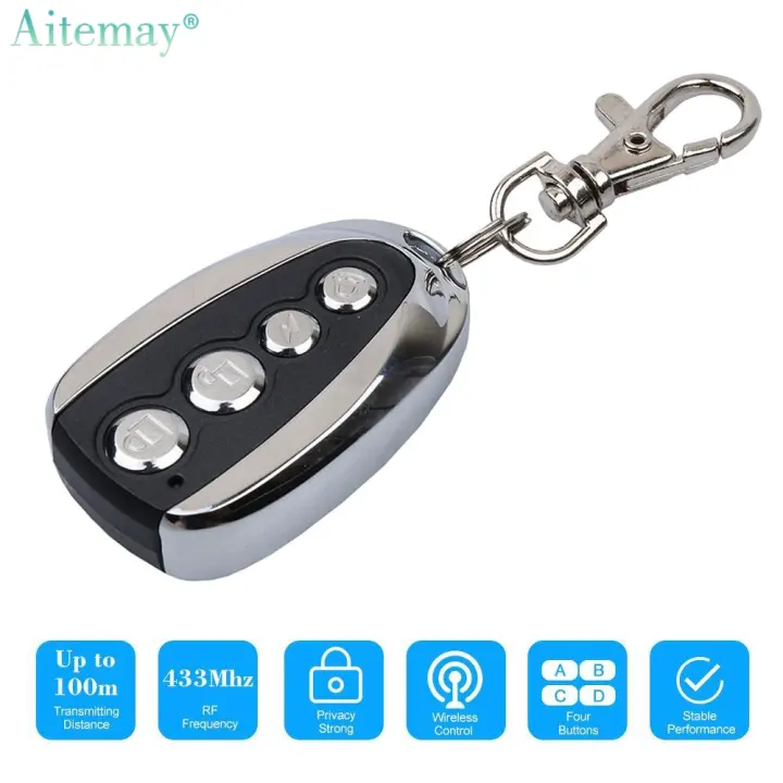 Aitemay 433mhz Remote Control Electric 4 Buttons Duplicator Opener