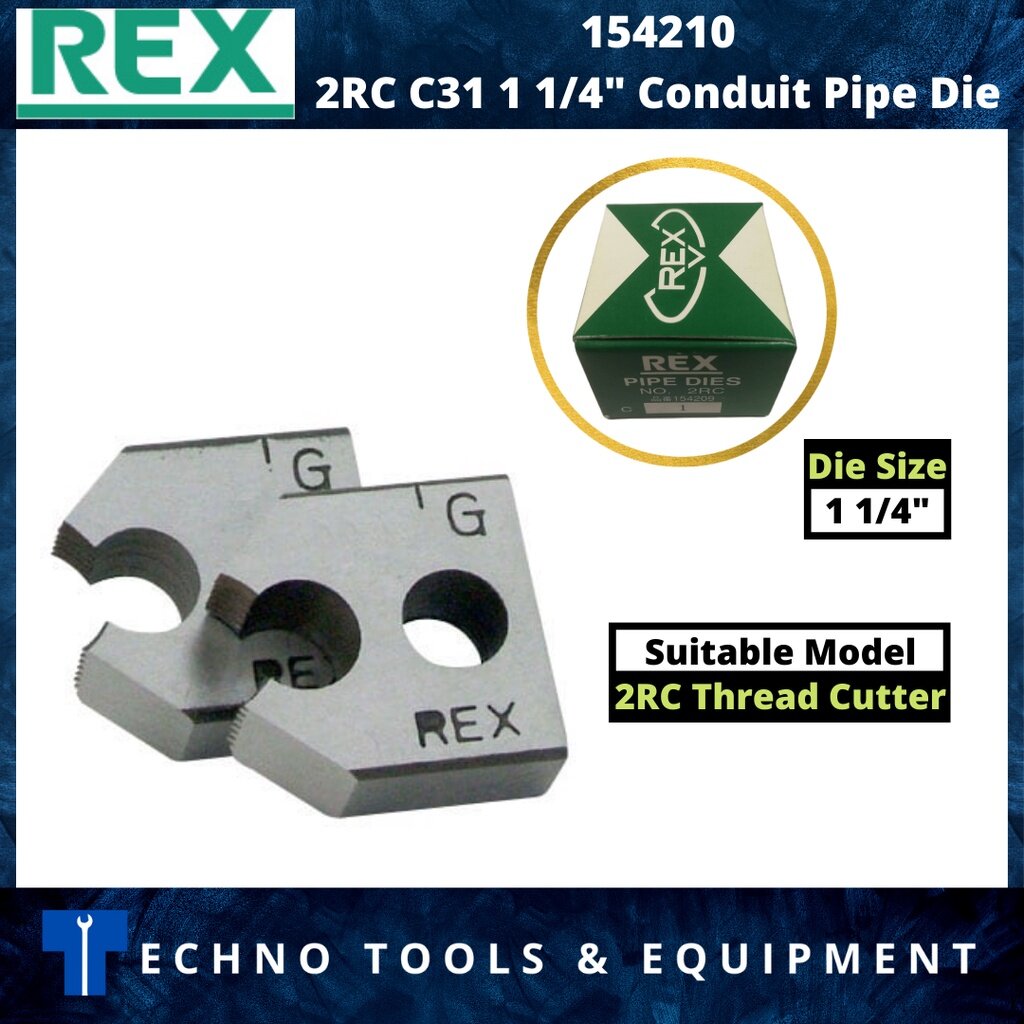 REX PIPE MACHINE DIES 25A-40A 15A-20A Rex DIES 1/2