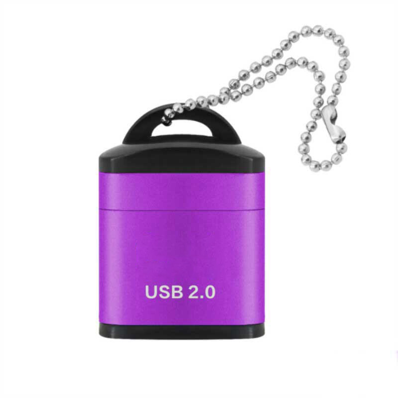 Aluminum Alloy Mini Card Reader for Most Computer Operating Systems Micro SD/TF High Speed Card Reader Mobile Phone Memory Card