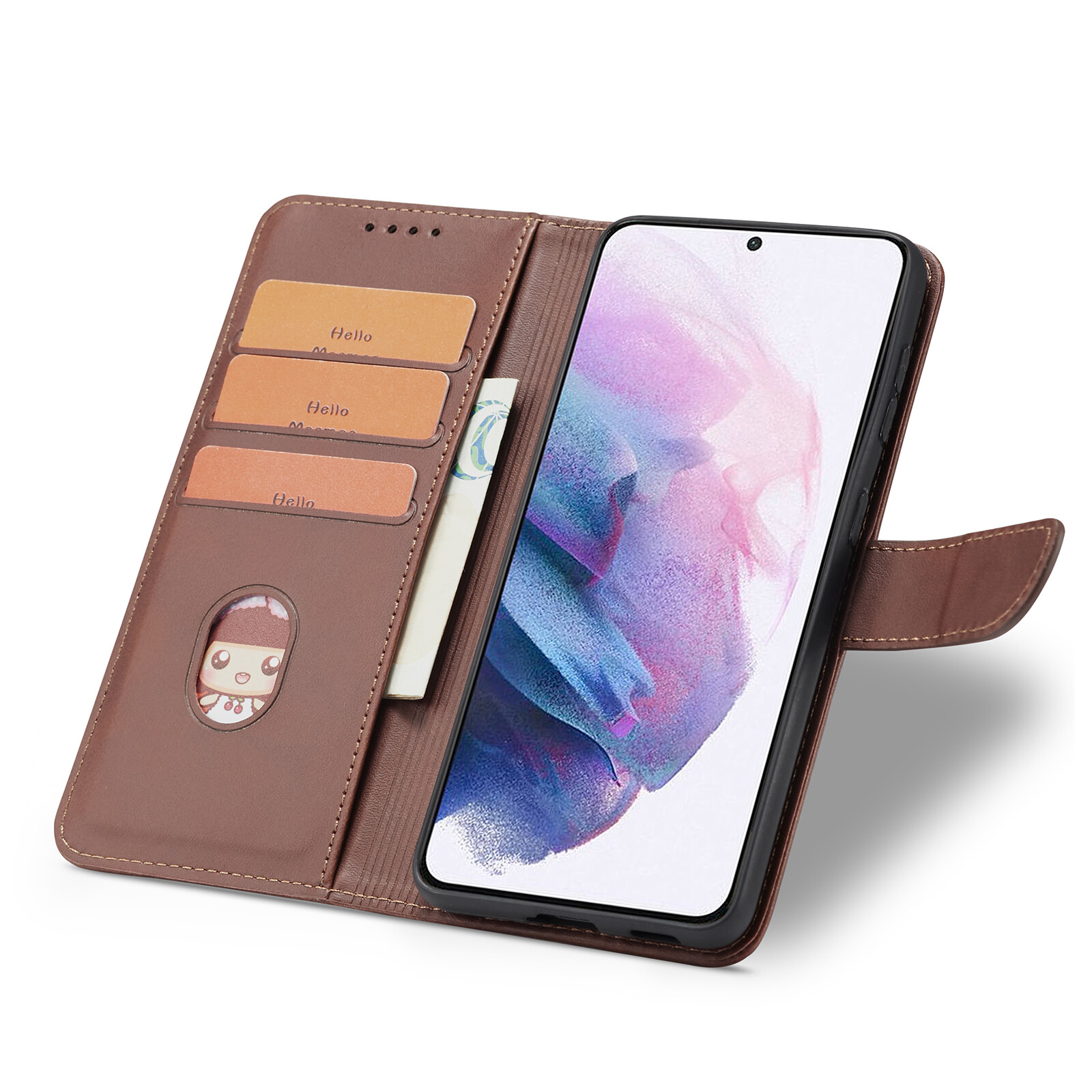 Vỏ điện thoại cho Xiaomi Redmi S2, ví lật chất liệu da PU Trường hợp với khe cắm thẻ khung thiết kế chống sốc