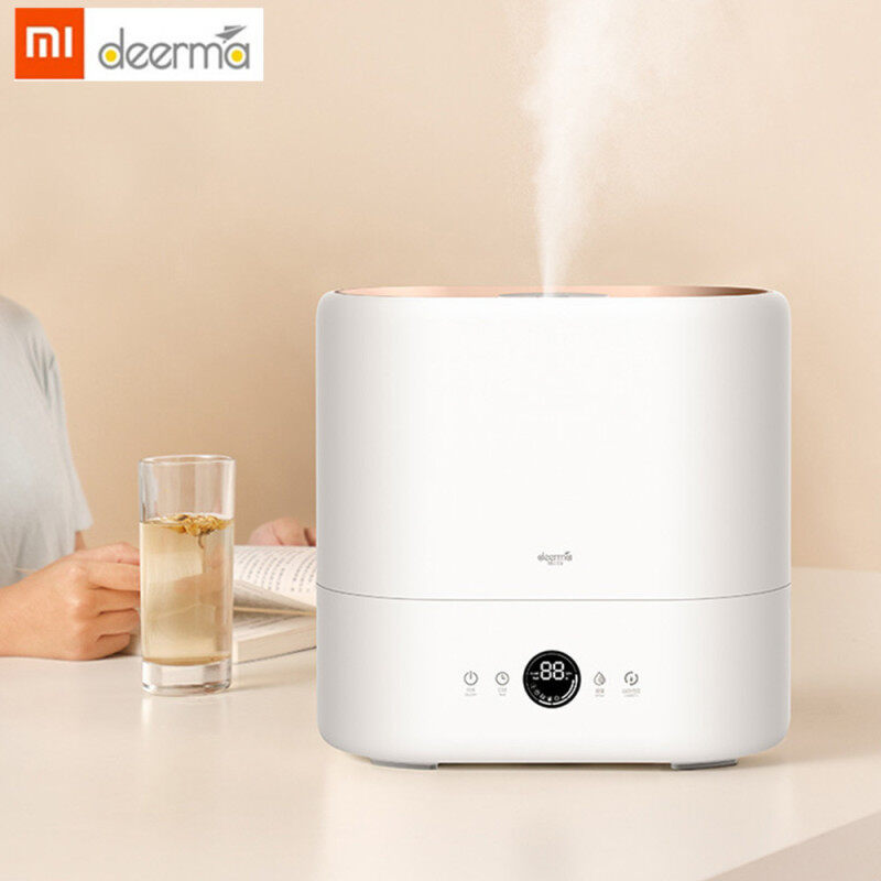 【Can add Aromatherapy 】100% Original Deerma DEM - ST636 Sterilization Humidifier Cool Mist Aromatherapy Diffuser Built-in UV-C Lamp Singapore