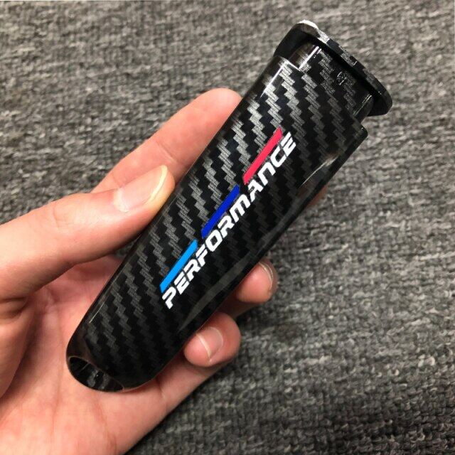 Car handbrake grips cover for bmw e46 e90 e92 e60 e39 f30 f34 f10 f20 accessories universal carbon fiber pattern interior trim